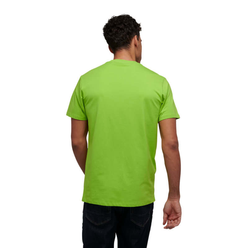 Black Diamond Mens Minerast Short Sleeve Tee Lime Green - Image 3