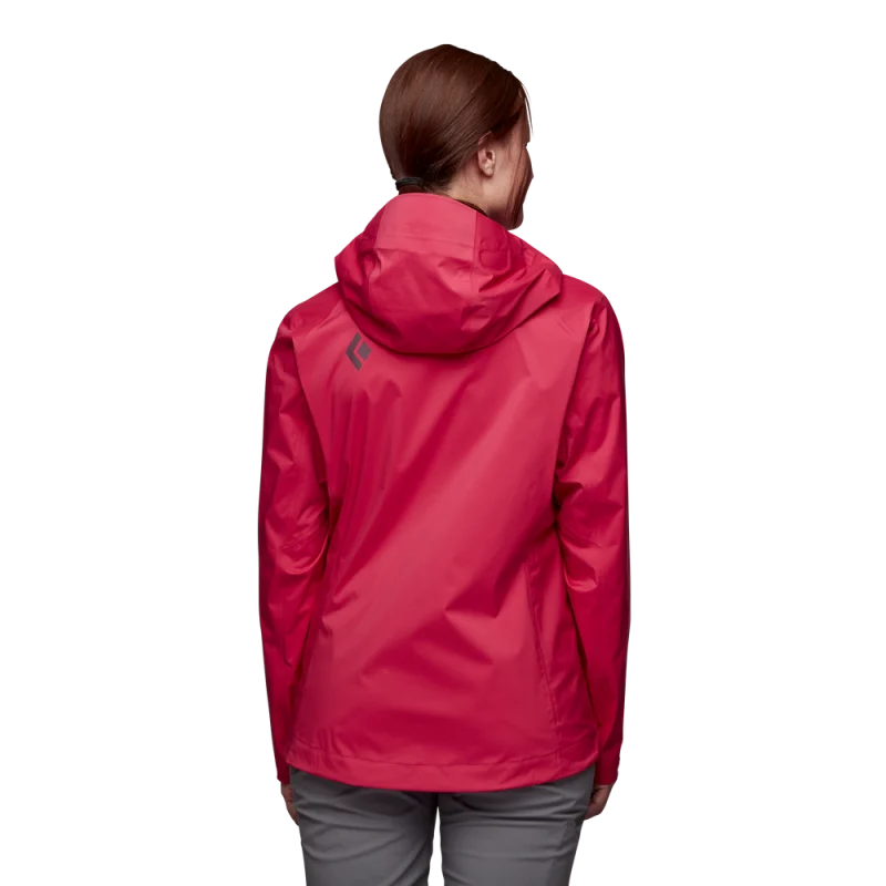 Black Diamond Women's Stormline Stretch Rain Shell Jacket - Image 3