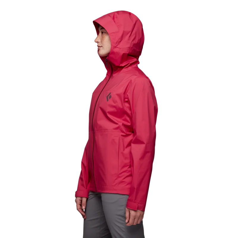 Black Diamond Women's Stormline Stretch Rain Shell Jacket - Image 4