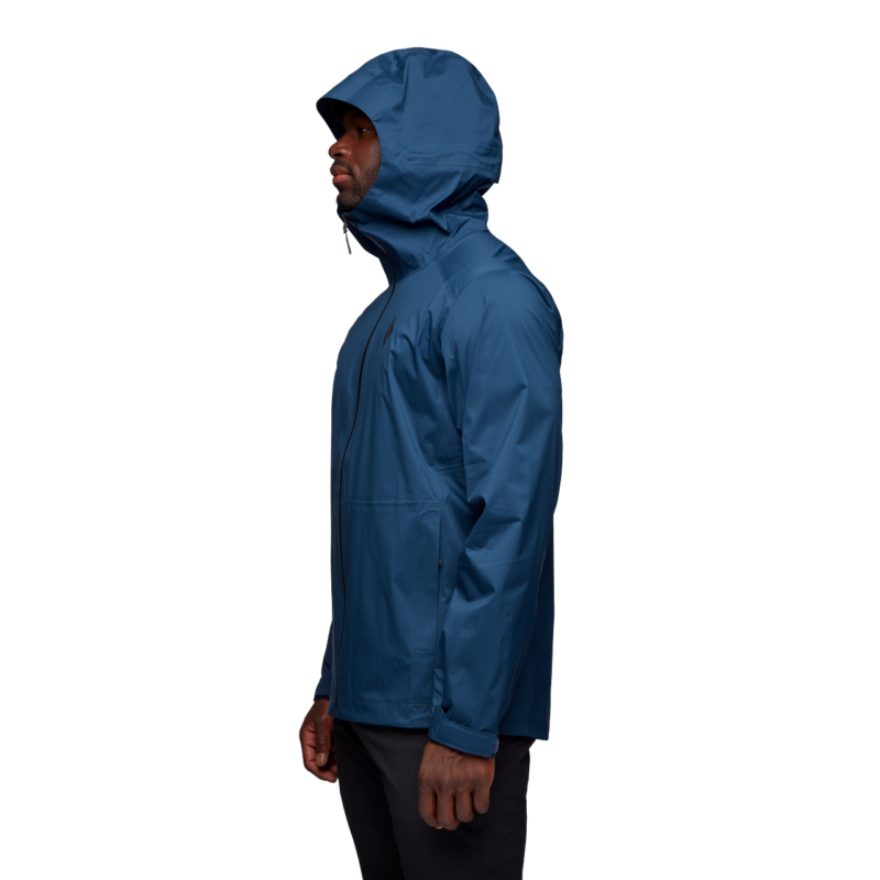 Black Diamond Men's Stormline Stretch Rain Shell Jacket Indigo - Image 3