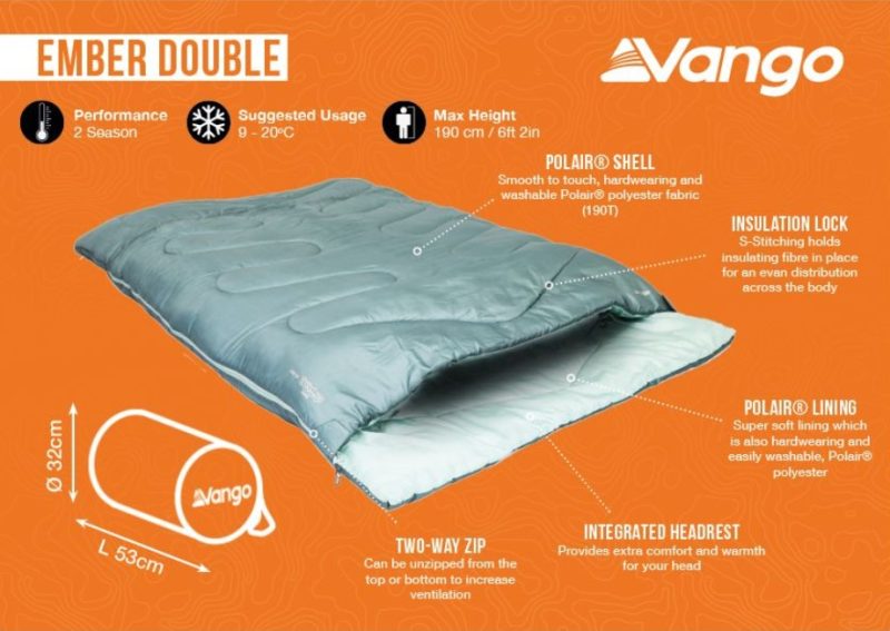 Vango Ember Double Sleeping Bag - Image 3