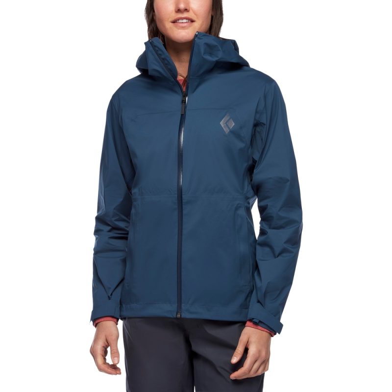 Black Diamond Women's Stormline Stretch Rain Shell Jacket - Image 2