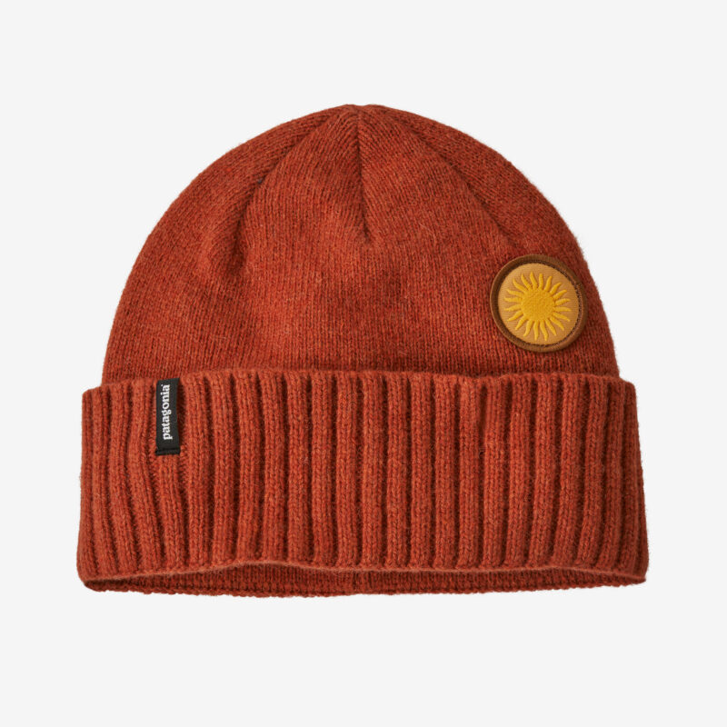 Patagonia Brodeo Beanie Spirited Sun: Burnished Red