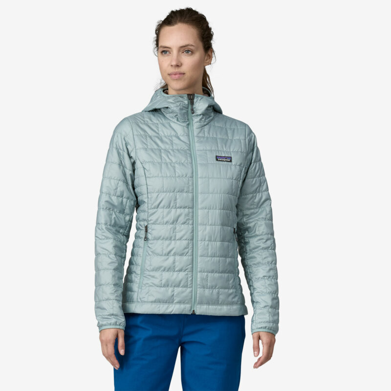 Patagonia Wmn's Nano Puff Hoody Regular Fit Thermal Blue - Image 2