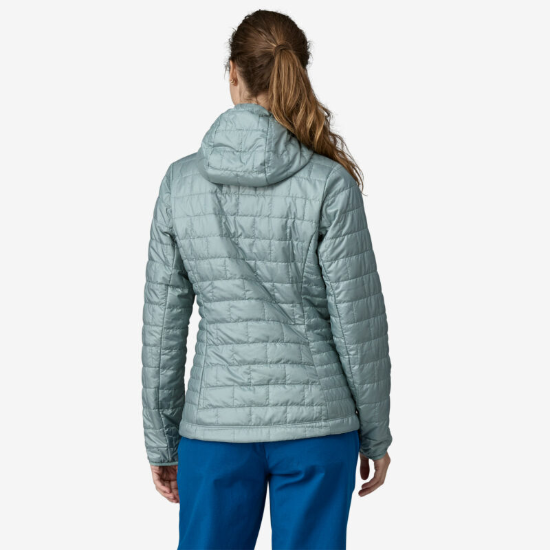 Patagonia Wmn's Nano Puff Hoody Regular Fit Thermal Blue - Image 3