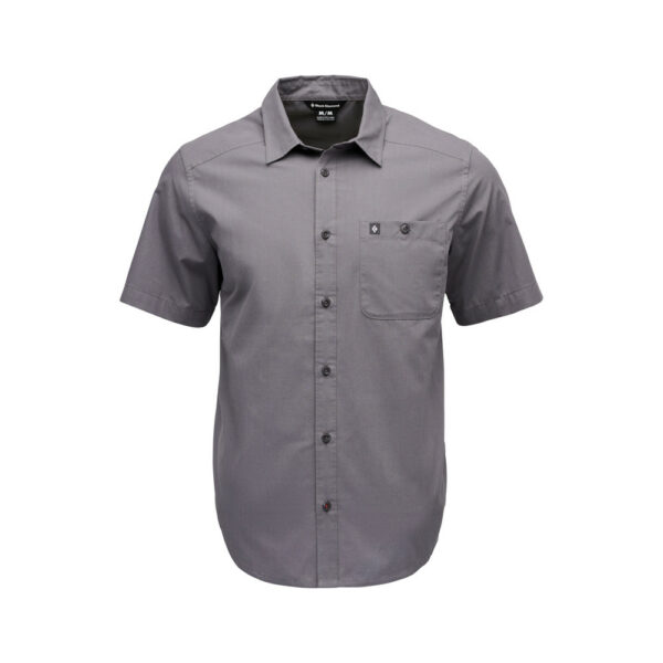 Black Diamond Wingate Short Sleeve Shirt Αντρικό Κοντομάνικο Πουκάμισο Regular Fit Steel Grey