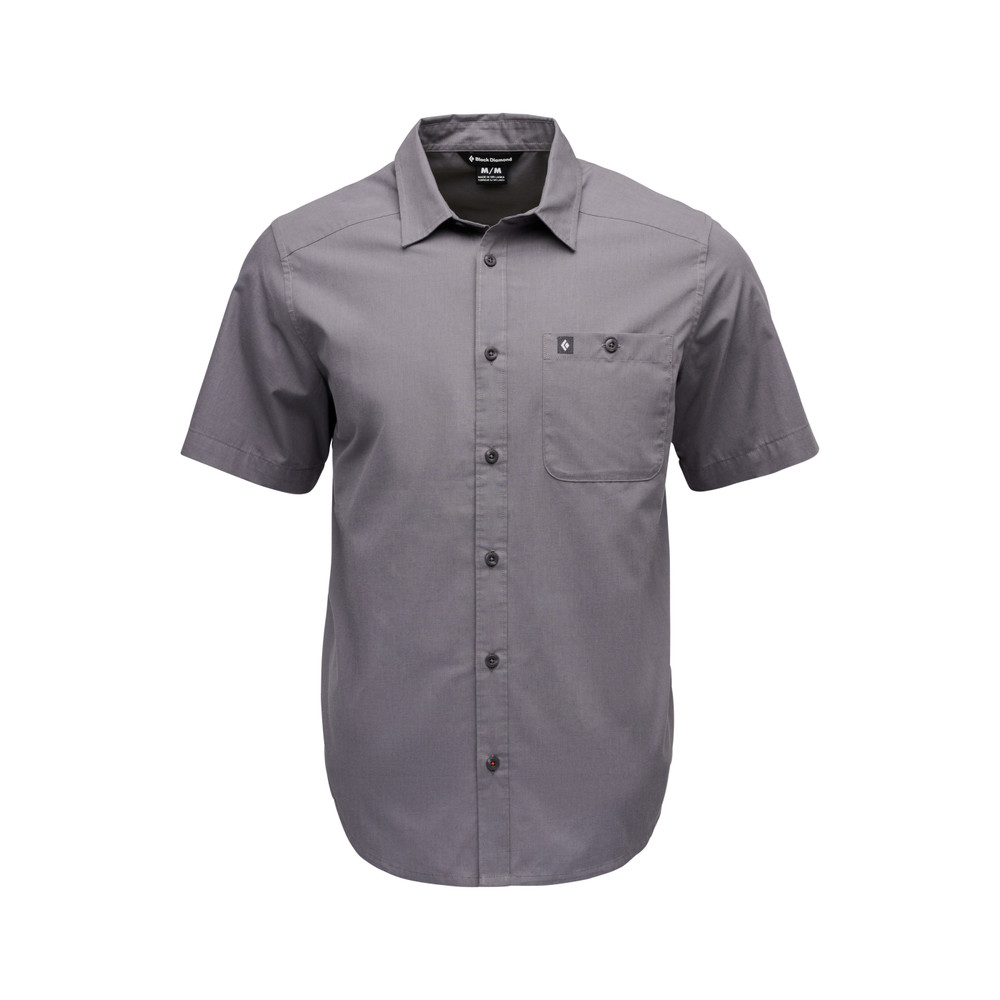 Black Diamond Wingate Short Sleeve Shirt Αντρικό Κοντομάνικο Πουκάμισο Regular Fit Steel Grey
