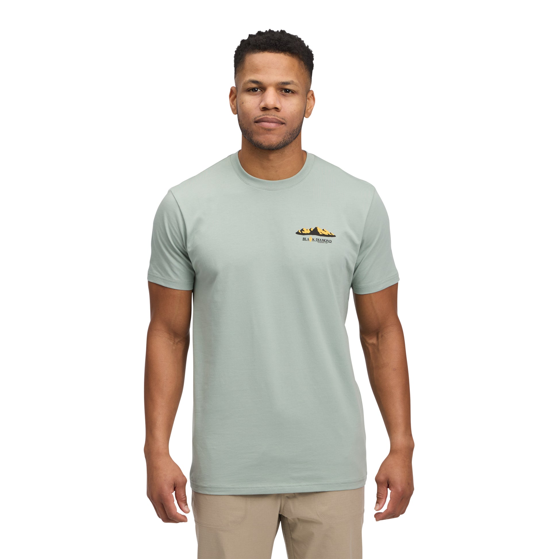 Black Diamond Mountainscape Short Sleeve Tee Αντρικό T-shirt Regular Fit Agave - Εικόνα 3