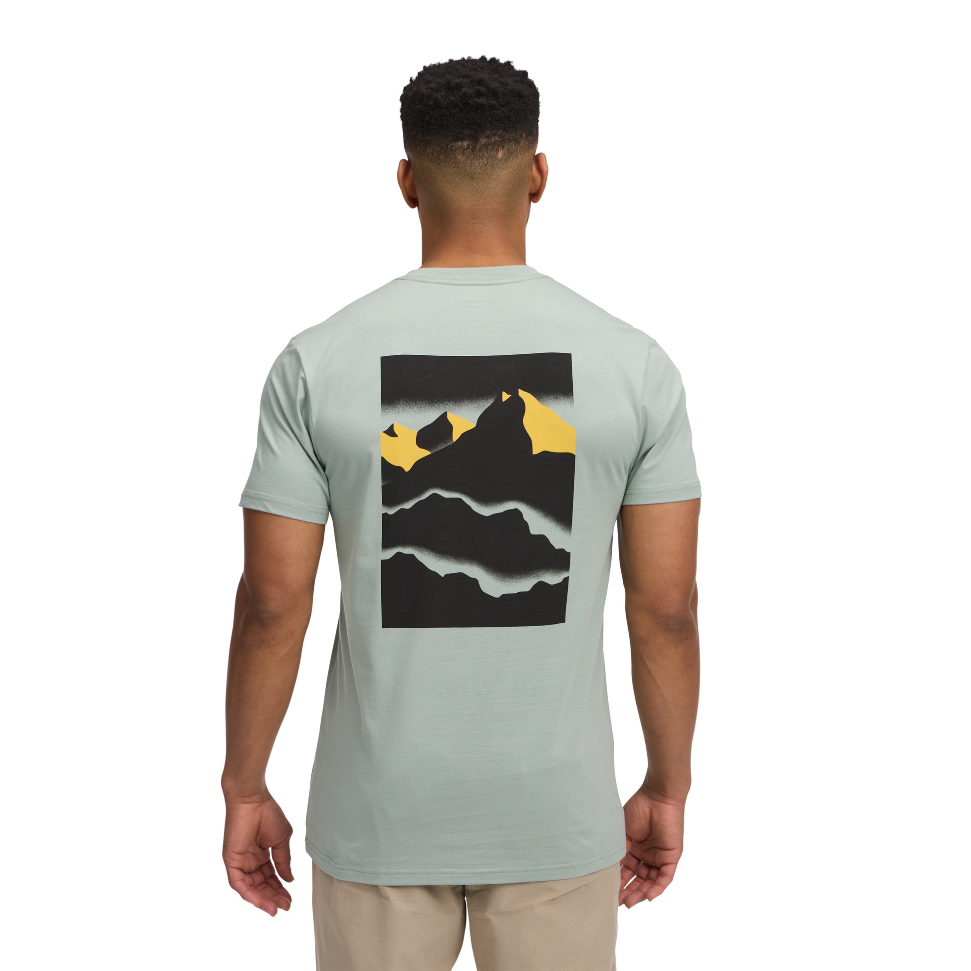 Black Diamond Mountainscape Short Sleeve Tee Αντρικό T-shirt Regular Fit Agave - Εικόνα 4