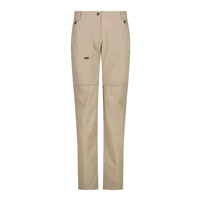 CMP Zip Off Γυναικείο Συνθετικό Παντελόνι-Βερμούδα Regular Fit Sabbia