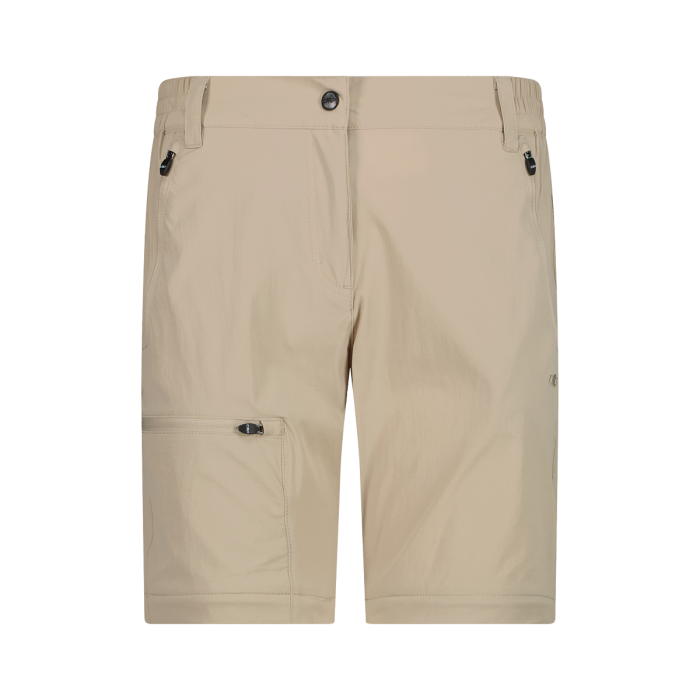 CMP Zip Off Γυναικείο Συνθετικό Παντελόνι-Βερμούδα Regular Fit Sabbia - Εικόνα 4