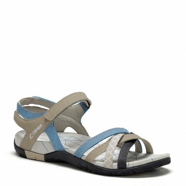 Chiruca Malibu Γυναικεία Σανδάλια Beige/Azul