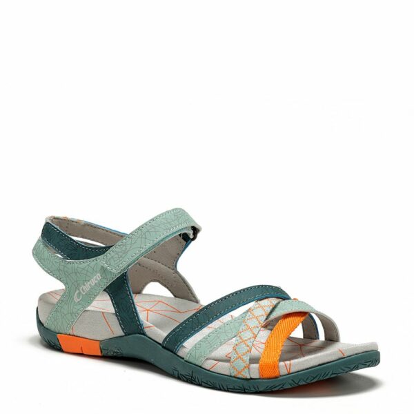 Chiruca Malibu Γυναικεία Σανδάλια Green/Orange