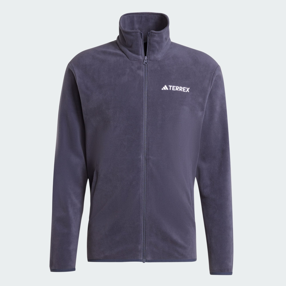 Adidas Terrex Multi Essentials Full Zip Ανδρική Συνθετική Fleece Ζακέτα Shadow Navy