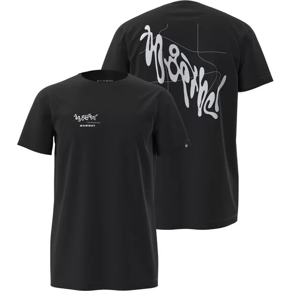 Mammut Massone Together Κοντομάνικο Ανδρικό Μπλουζάκι Regular Fit Black