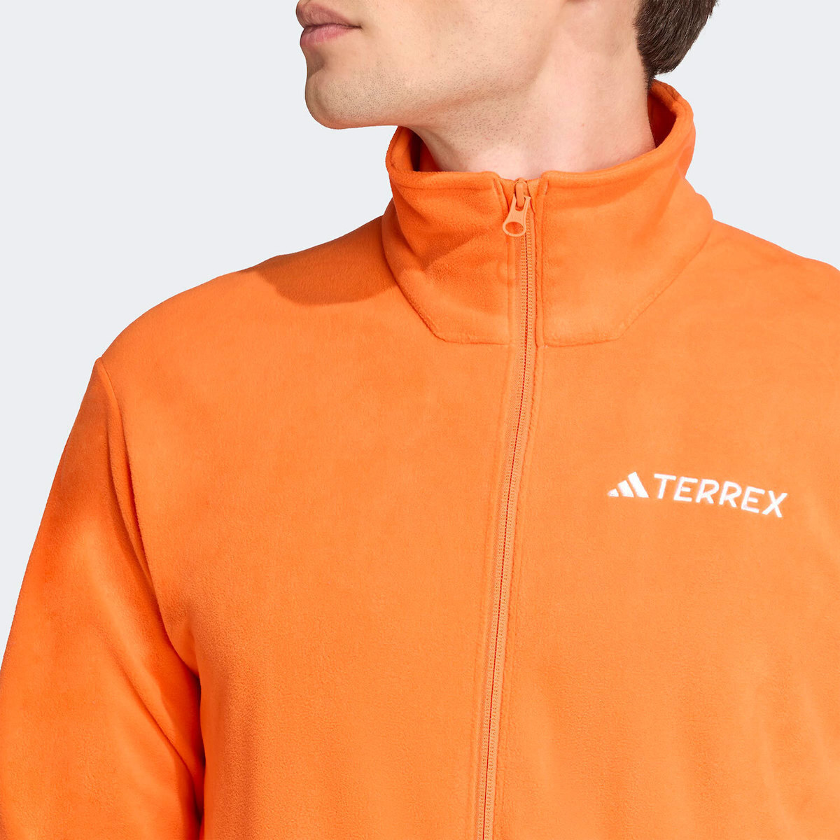 Adidas Terrex Multi Essentials Full Zip Ανδρική Συνθετική Fleece Ζακέτα Orange - Image 3