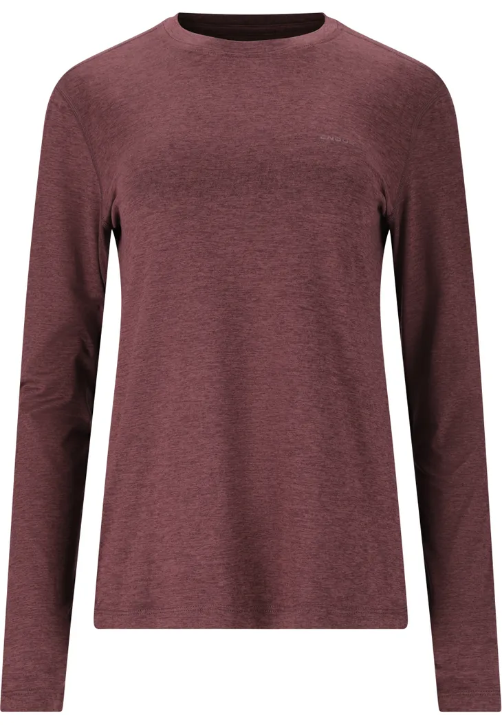 Endurance Alvaly L/S Melange Γυναικείο Συνθετικό Μακρυμάνικο Τεχνικό Μπλουζάκι Huckleberry