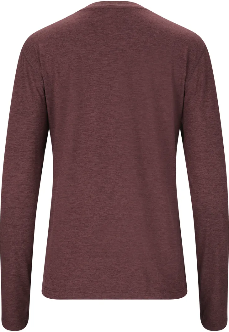 Endurance Alvaly L/S Melange Γυναικείο Συνθετικό Μακρυμάνικο Τεχνικό Μπλουζάκι Huckleberry - Image 2