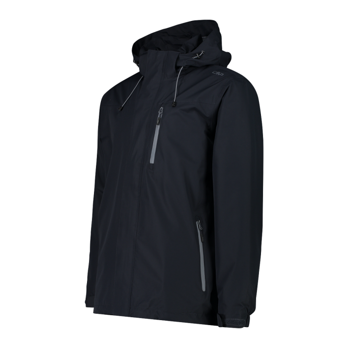 CMP Jacket Zip Hood Ανδρικό Αδιάβροχο Anthracite - Εικόνα 3