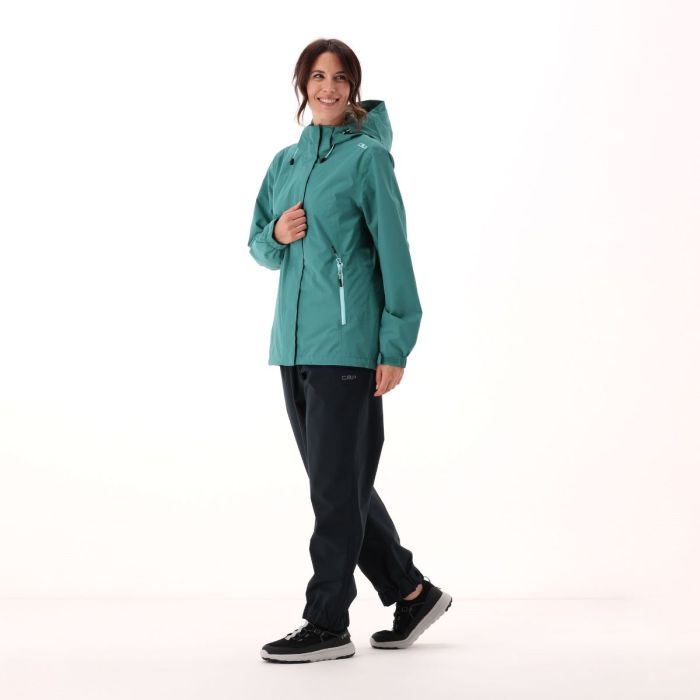 CMP Jacket Zip Hood Γυναικείο Αδιάβροχο Agave - Image 4