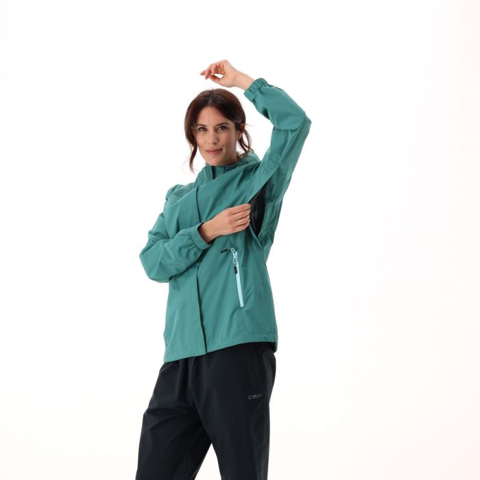 CMP Jacket Zip Hood Γυναικείο Αδιάβροχο Agave - Image 5