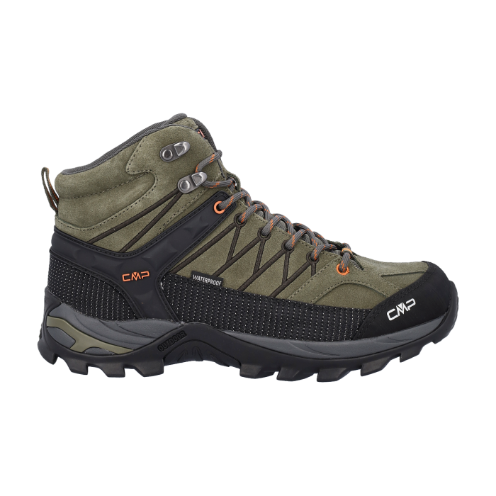 CMP Rigel Mid Trekking Wp Αντρικά Αδιάβροχα Μποτάκια Ορειβασίας Olive/Flame - Εικόνα 2