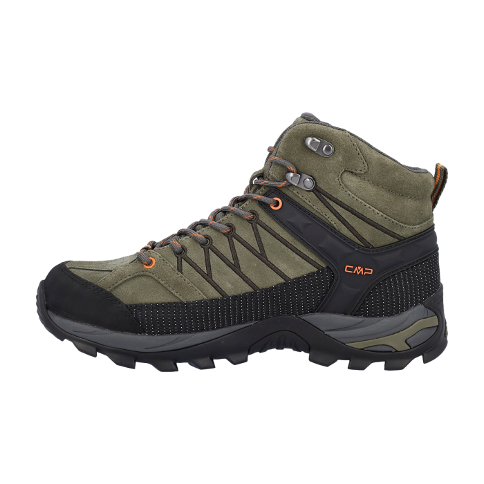 CMP Rigel Mid Trekking Wp Αντρικά Αδιάβροχα Μποτάκια Ορειβασίας Olive/Flame - Εικόνα 3
