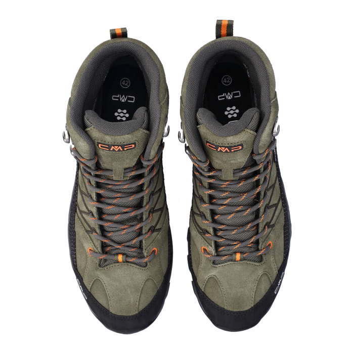 CMP Rigel Mid Trekking Wp Αντρικά Αδιάβροχα Μποτάκια Ορειβασίας Olive/Flame - Εικόνα 5