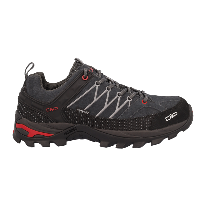 CMP Rigel Low Trekking Wp Αντρικά Αδιάβροχα Παπούτσια Ορειβασίας Titanio/Ferrari - Εικόνα 2