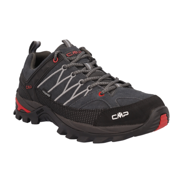 CMP Rigel Low Trekking Wp Αντρικά Αδιάβροχα Παπούτσια Ορειβασίας Titanio/Ferrari