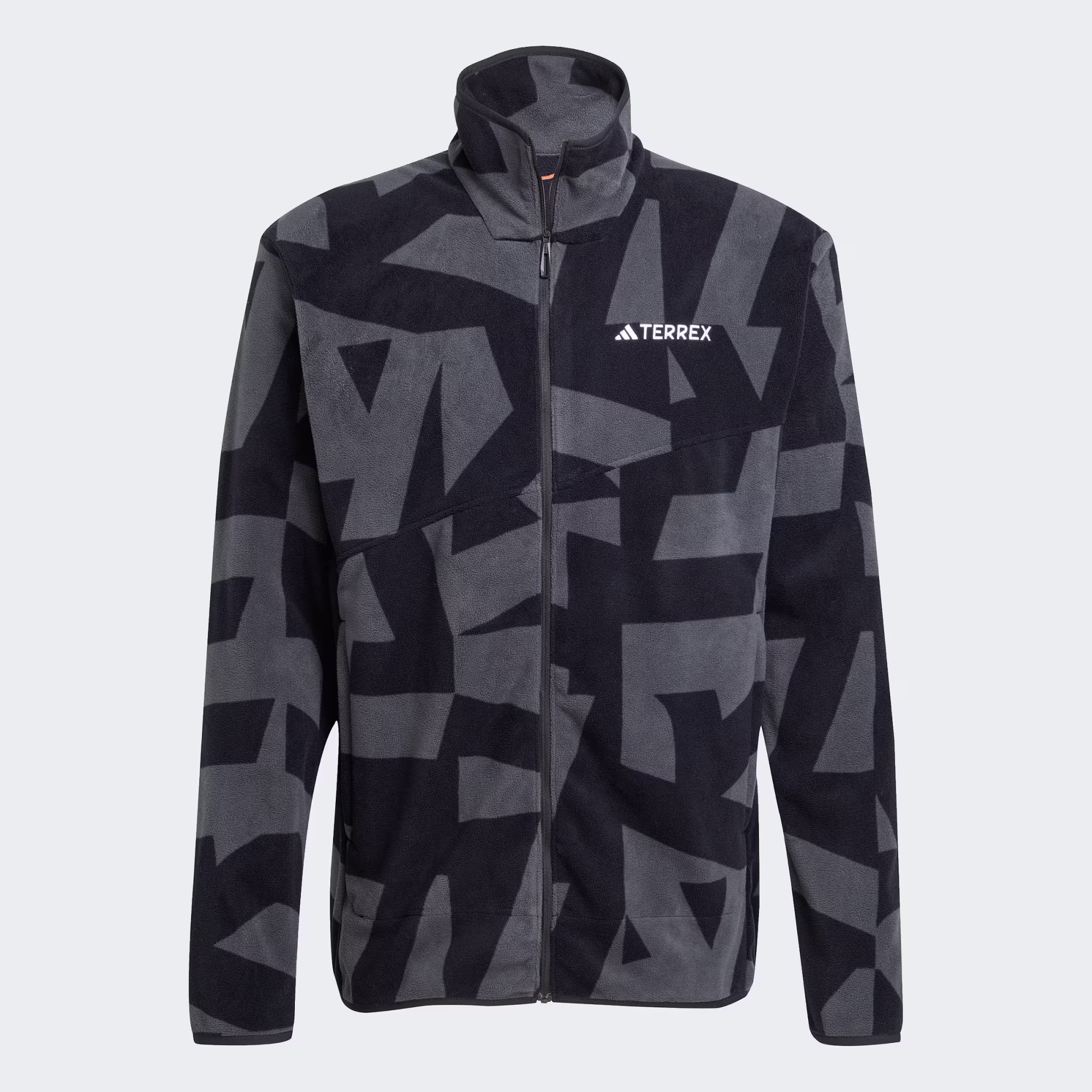 Adidas Terrex Multi Printed Full-Zip Ανδρική Fleece Ζακέτα Black/Carbon