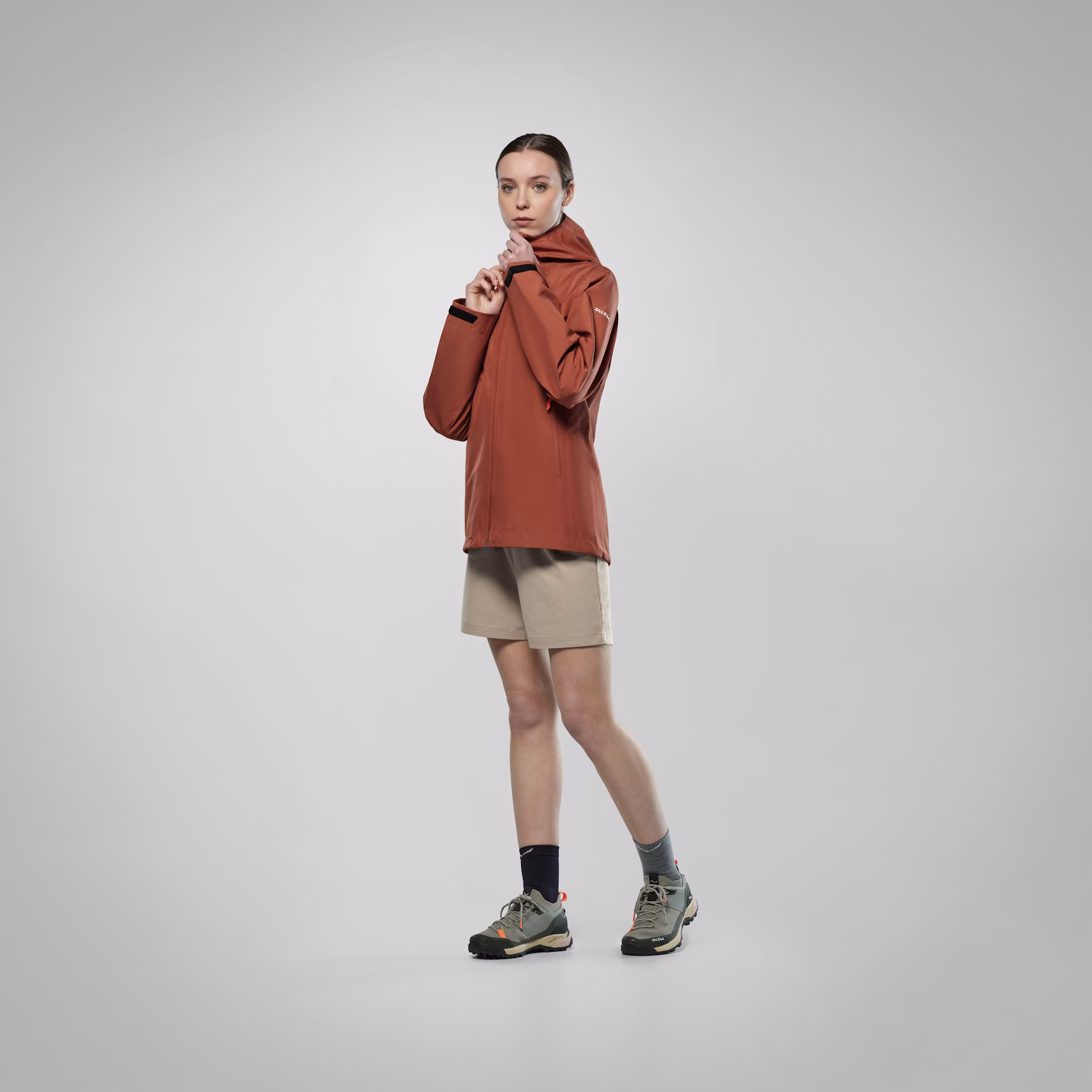 Salewa Puez GORE-TEX® 3L Jacket Etruscan Red Γυναικεία Αδιάβροχη Μεμβράνη - Εικόνα 7