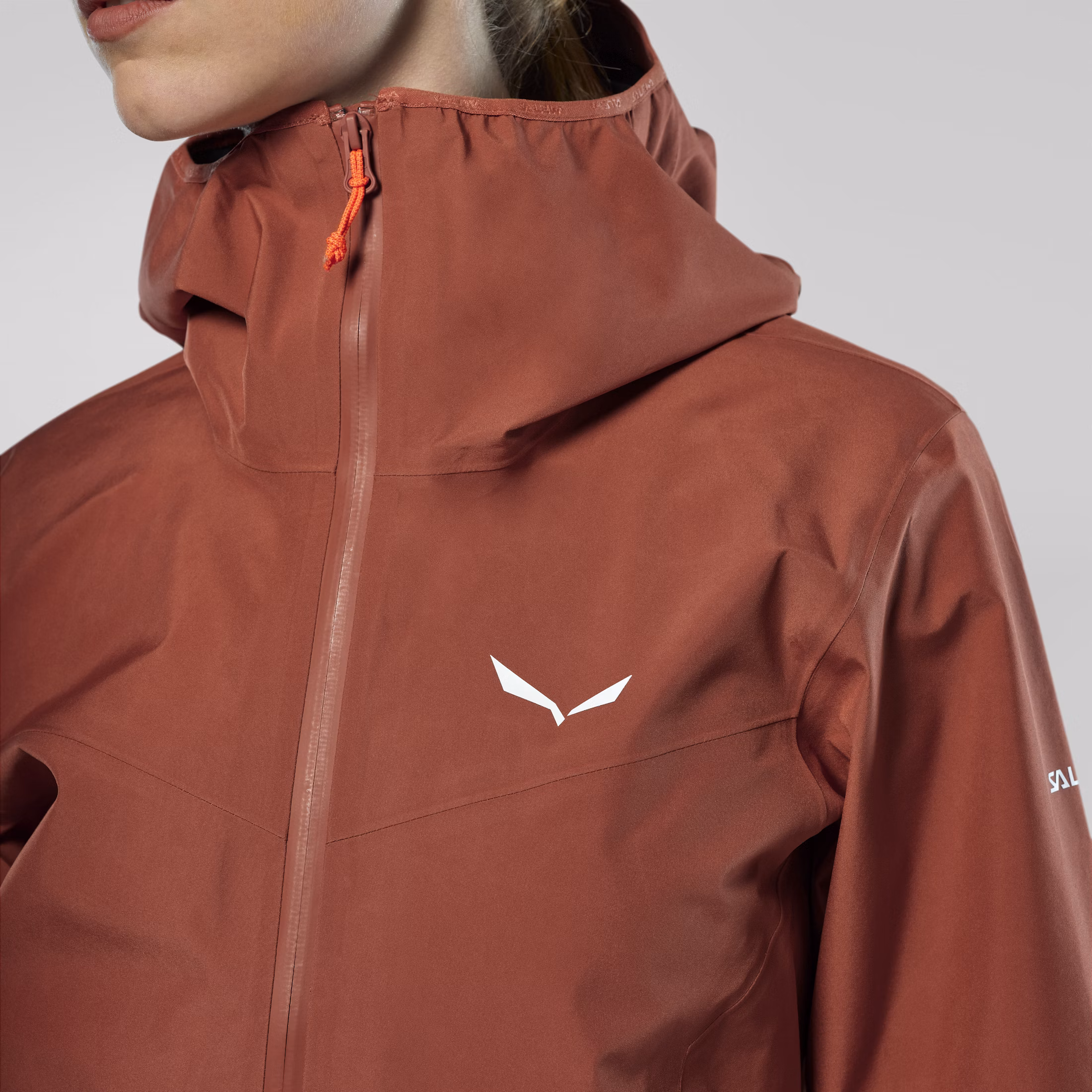Salewa Puez GORE-TEX® 3L Jacket Etruscan Red Γυναικεία Αδιάβροχη Μεμβράνη - Εικόνα 3
