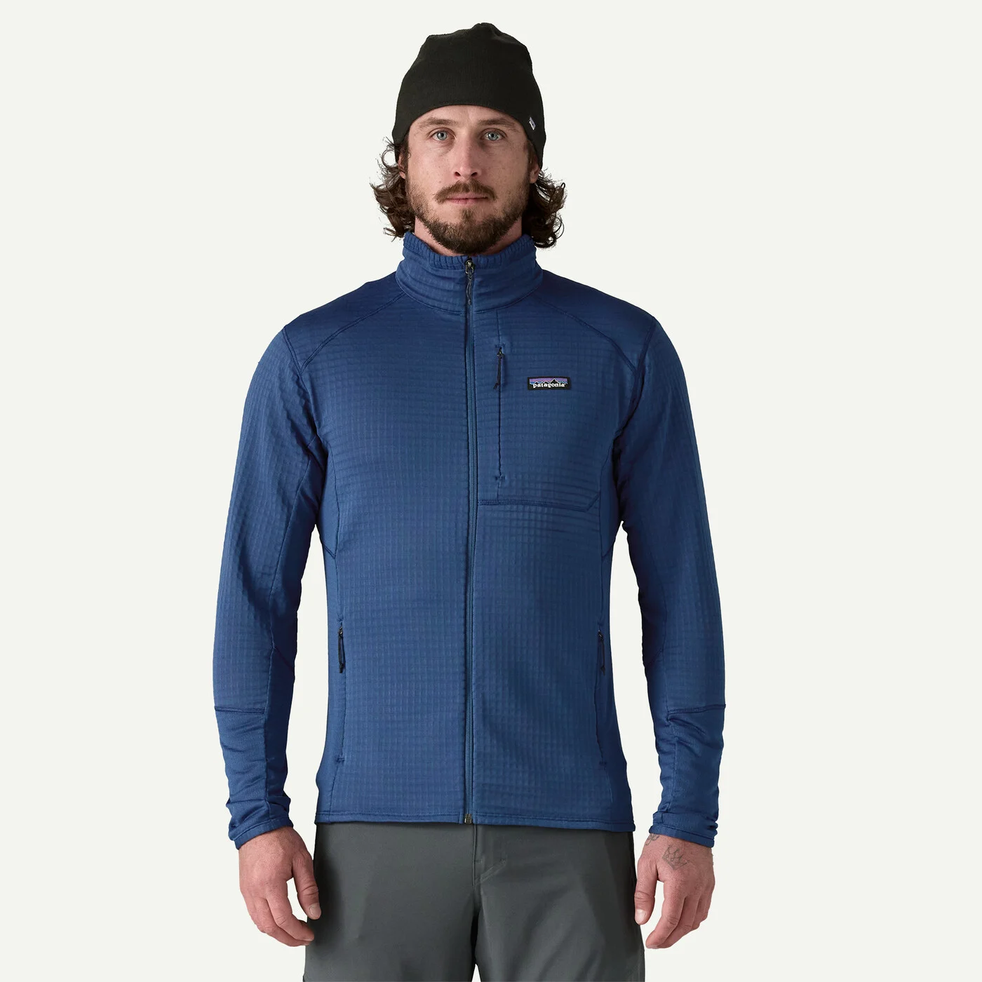 Patagonia R1 Fleece Ανδρικό Τεχνικό Συνθετικό Jacket Clement Blue - Image 2