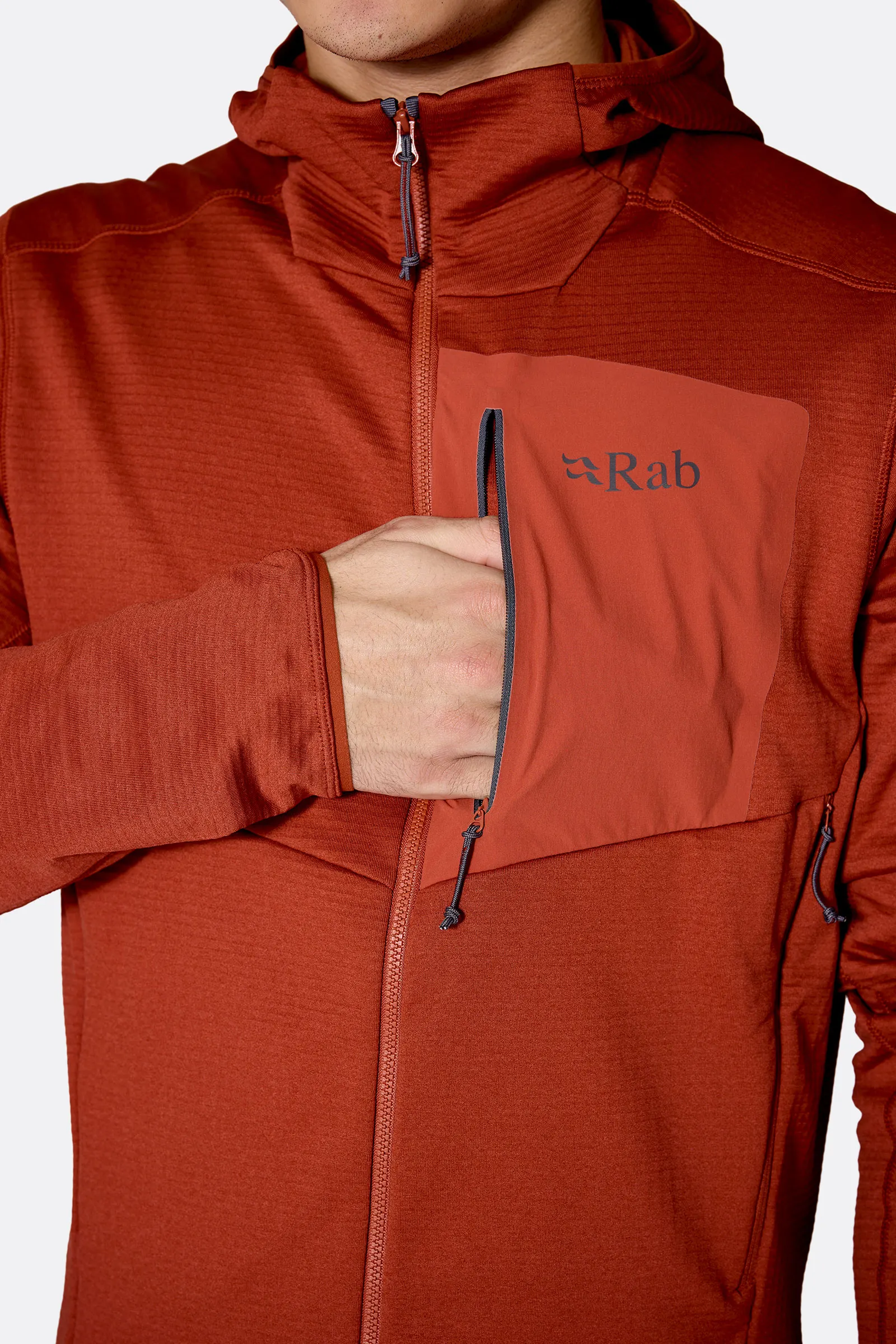Rab Ascendor Ανδρικό Fleece Hoody Tuscan Red - Image 5