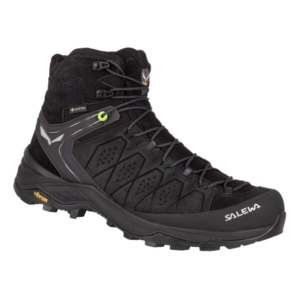 Salewa Ms Alp Trainer 2 Mid Gore-tex Black Αδιάβροχο Μποτάκι Ορειβασίας