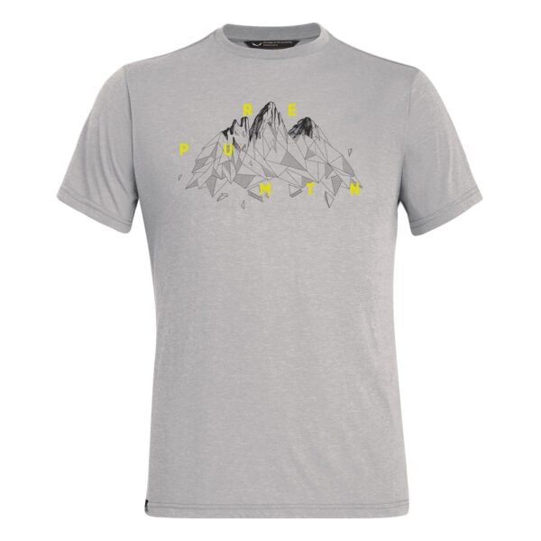 Salewa Illustration Dri-Release® T-Shirt Heather Grey Ανδρικό Μπλουζάκι