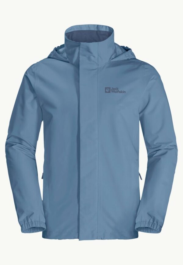 Jack Wolfskin Stormy Point 2L Αντρικό Συνθετικό Αδιάβροχο Jacket Regular Fit Elemental Blue