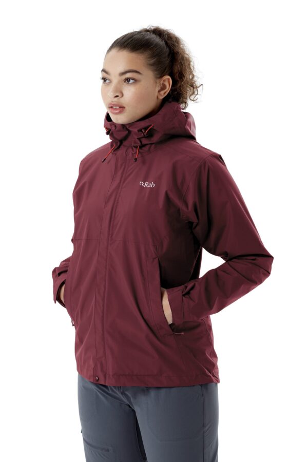 Rab Downpour Eco Jacket Deep Heather Γυναικείο Αδιάβροχο 20.000 HH