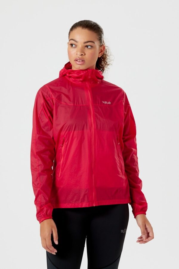 Rab Vital Windshell Hoody Geranium Γυναικείο Αντιανεμικό