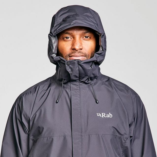 Rab Downpour Eco Jacket Black Ανδρικό Αδιάβροχο 20.000 HH - Image 4