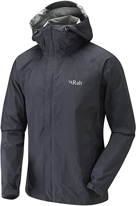 Rab Downpour Eco Jacket Black Ανδρικό Αδιάβροχο 20.000 HH - Image 2