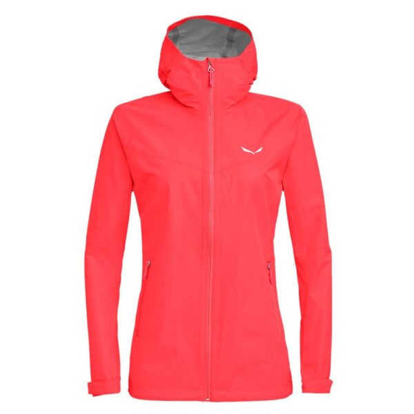 Salewa Puez Aqua 3 Ptx Ws Jacket Fluo Coral Γυναικείο Αδιάβροχο