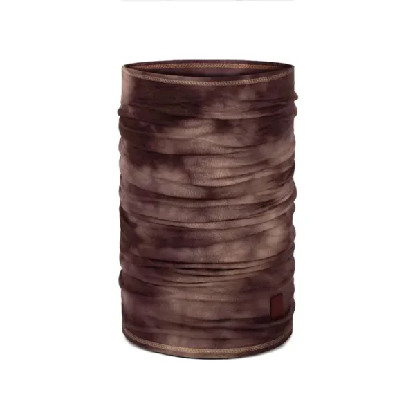 Buff Merino Lightweight Neckwear Natural Tye Dye Burgundy Περιλαίμιο
