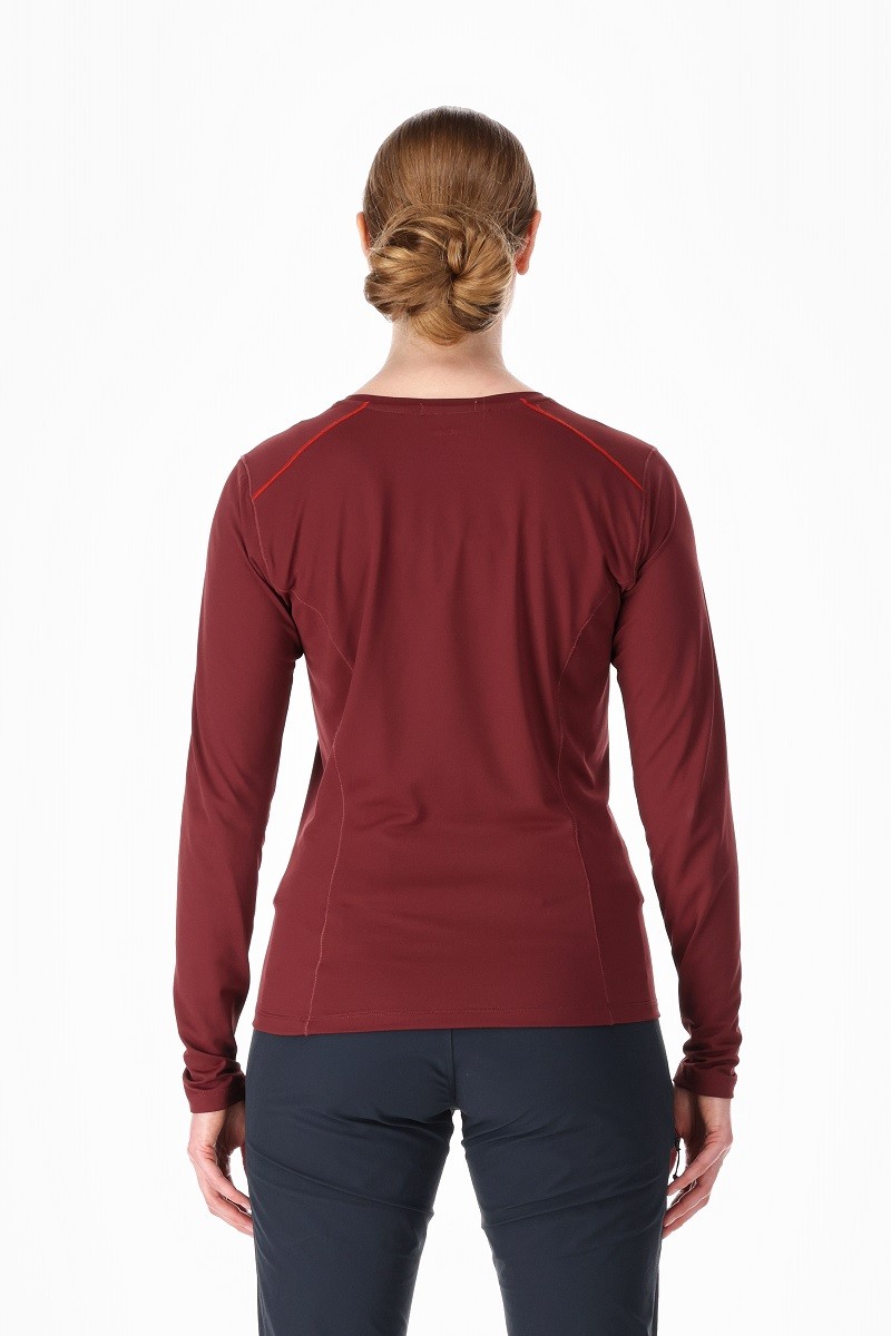 Rab Force LS Tee Deep Heather Γυναικείο Τεχνικό Μπλουζάκι - Image 4