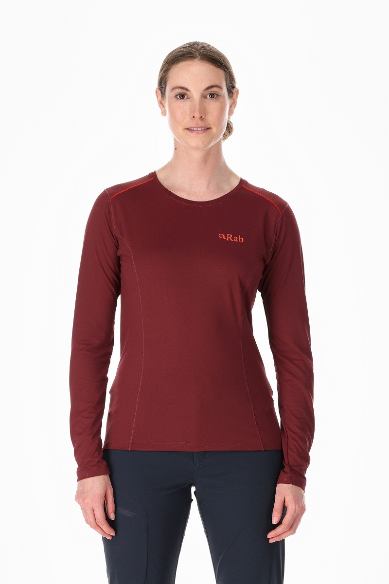 Rab Force LS Tee Deep Heather Γυναικείο Τεχνικό Μπλουζάκι - Image 3