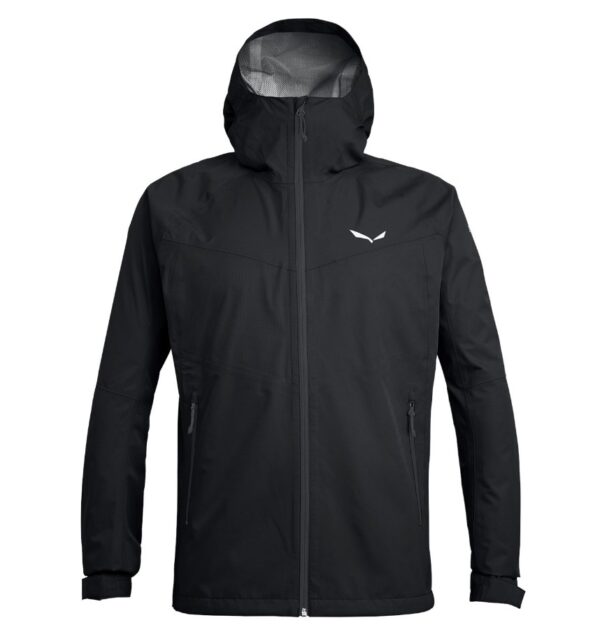 Salewa Puez Aqua 3 Ptx Jacket Black Αντρικό Αδιάβροχο