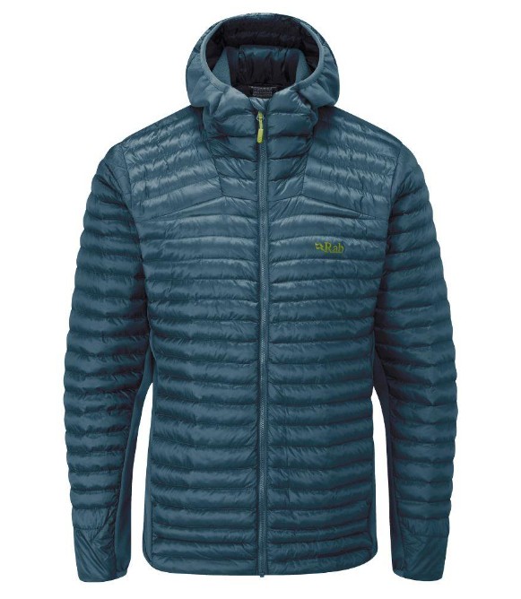 Rab Mens Cirrus Flex Insulated Hooded Συνθετικό Puffer Μπουφάν Orion Blue