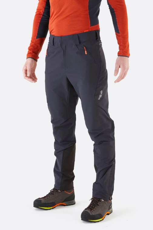 Rab Ascendor AS Pant Soft-shell Ebony Παντελόνι Χειμερινού Βουνού