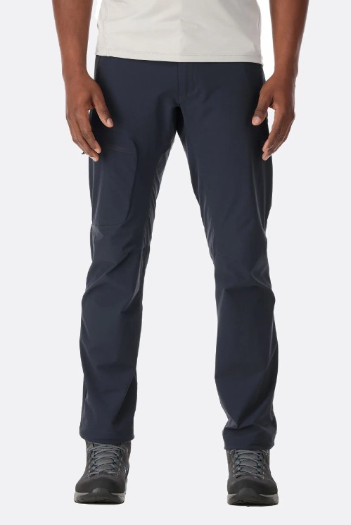Rab Incline Soft-shell Pants Ανδρικό Ορειβατικό Παντελόνι Regular Fit Beluga